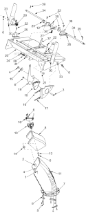 Page C Diagram and Parts List for 31AE993I401 2003 Yard Man Snow Blower
